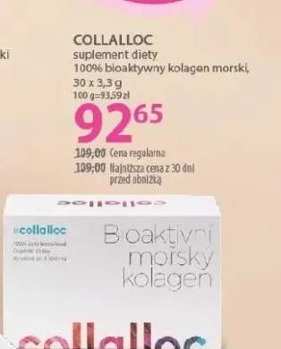 Suplement diety 100% bioaktywny kolagen morski Collalloc