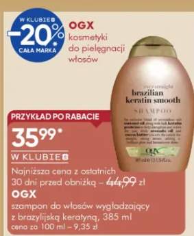 Szampon do włosów wygładzający z brazylijską keratyną