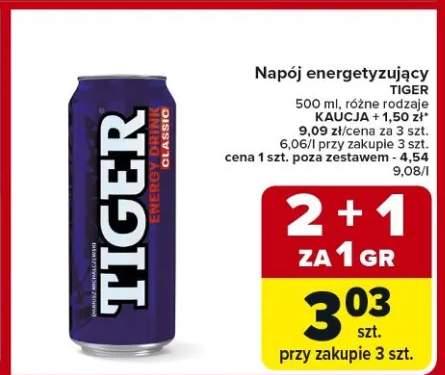 Napój energetyzujący różne rodzaje