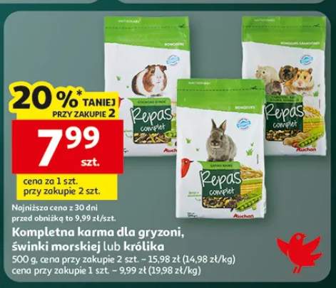 Kompletna karma dla gryzoni, świnki morskiej lub królika