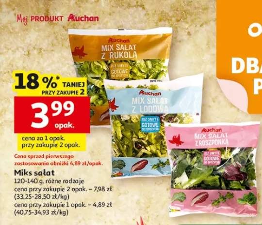 Mix sałat różne rodzaje