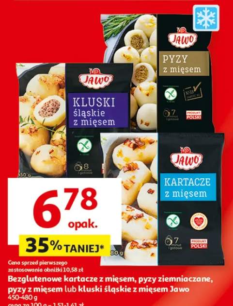 Bezglutenowe kartacze z mięsem, pyzy ziemniaczane, pyzy z mięsem lub kluski śląskie z mięsem