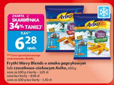 Frytki Wavy Blends o smaku paprykowym lub czosnkowo-ziołowym