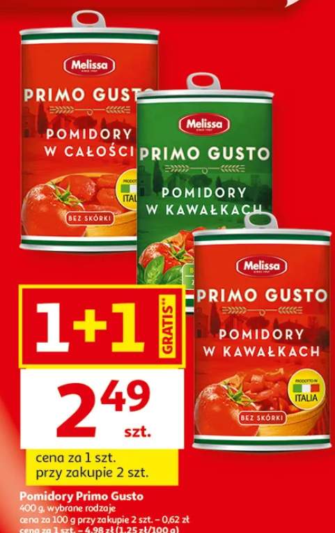 Pomidory Primo Gusto w kawałkach wybrane rodzaje