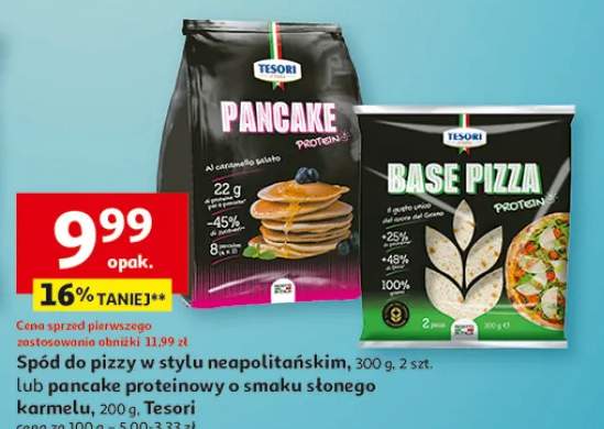 Spód do pizzy w stylu neapolitańskim lub pancake proteinowy o smaku słonego karmelu Tesori