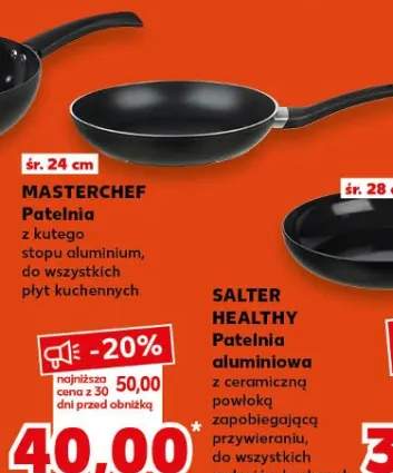 Patelnia aluminiowa z ceramiczną powłoką zapobiegającą przywieraniu, do wszystkich rodzajów kuchenek