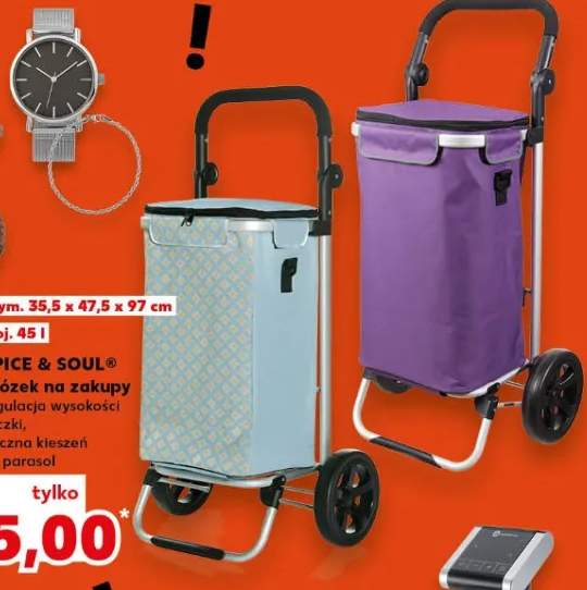 Wózek na zakupy z regulowaną rączką