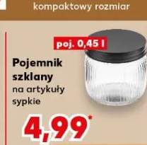 Pojemnik szklany na artykuły sypkie 0,45 l