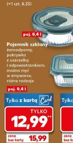 Pojemnik szklany z pokrywką 0,4 l