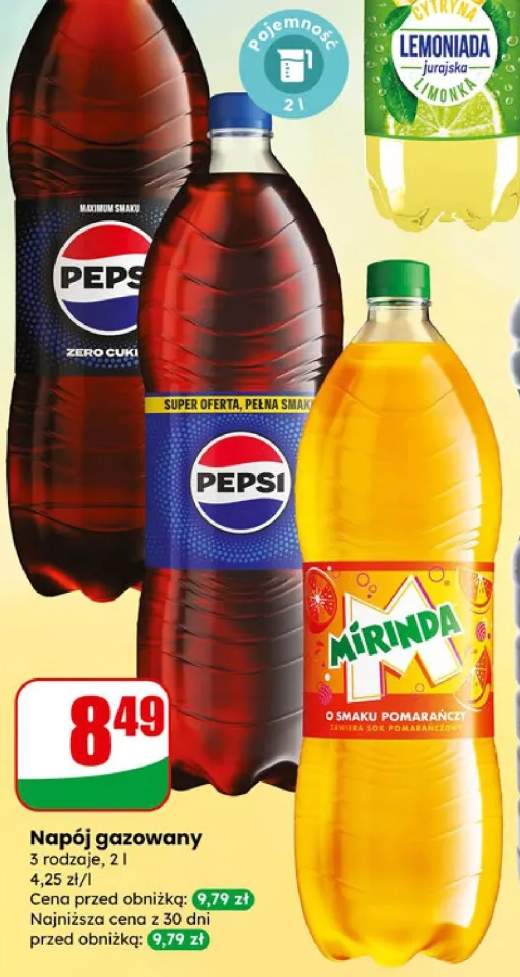 Napój gazowany pepsi