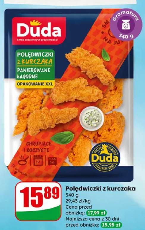 Polędwiczki z kurczaka panierowane łagodne