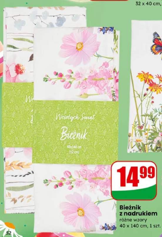 Bieżnik z nadrukiem