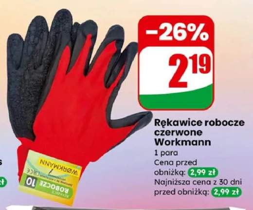 Rękawice robocze czerwone