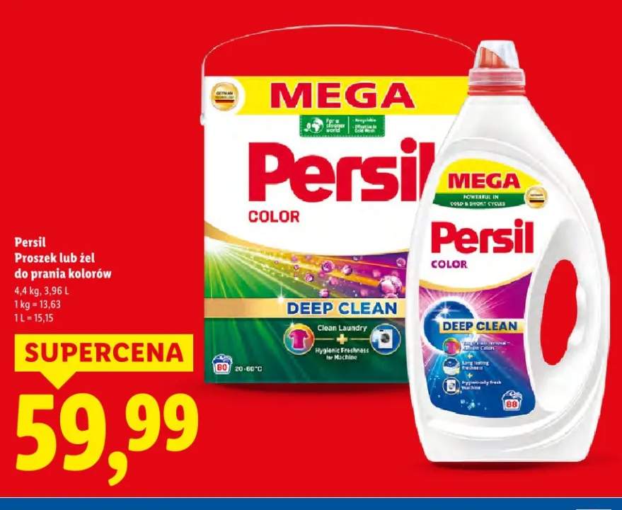 Proszek lub żel do prania kolorów