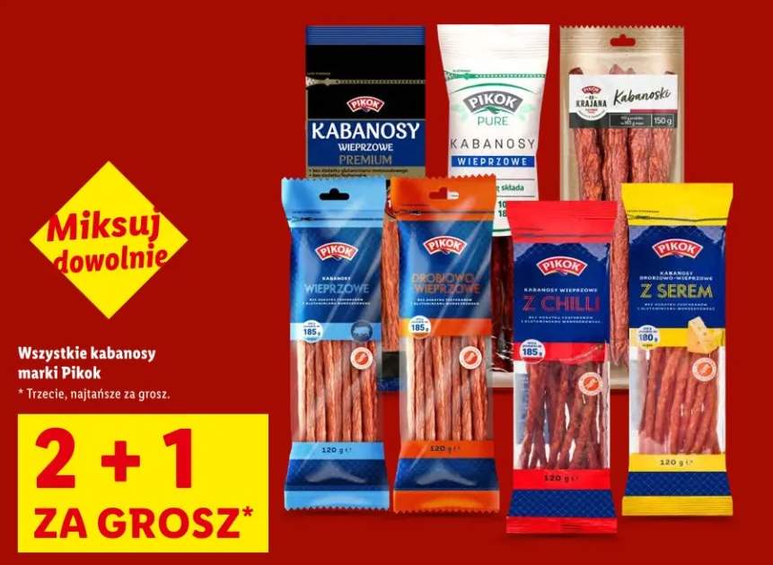 Kabanosy wieprzowe różne rodzaje