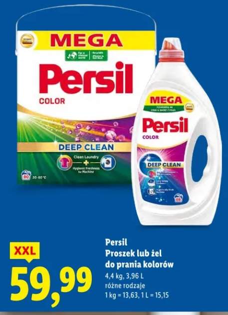 Proszek lub żel do prania kolorów