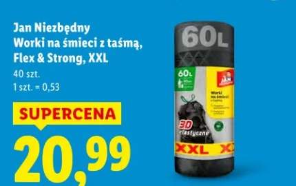 Worki na śmieci z taśmą Flex & Strong