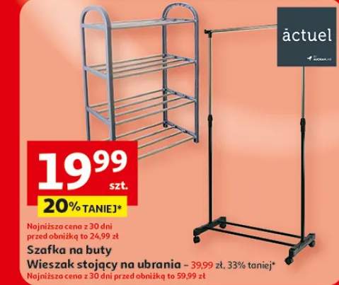 Szafka na buty, wieszak stojący na ubrania