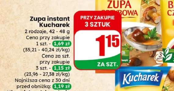 Zupa instant różne rodzaje