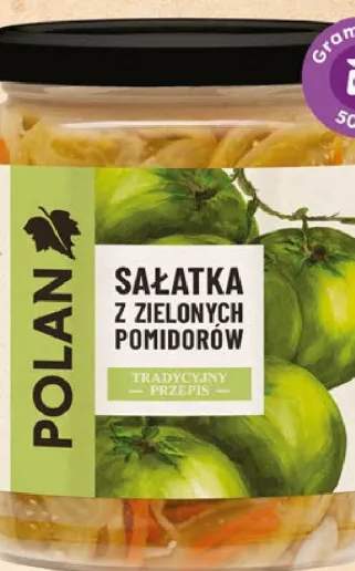 Sałatka warzywna z zielonych pomidorów