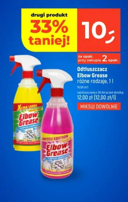 Odtłuszczacz Elbow Grease różne rodzaje
