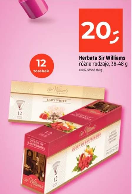 Herbata Sir Williams różne rodzaje