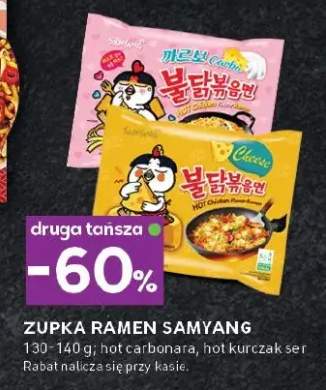 Zupka ramen samyang hot carbonara, hot kurczak ser