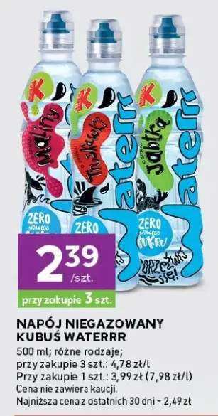 Napój niegazowany kubuś waterrr