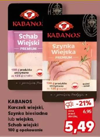 Karczek wiejski lub szynka biesiadna lub wiejska lub schab wiejski