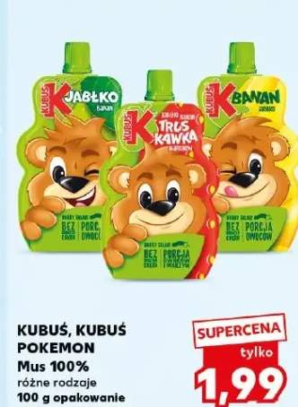 Kubuś, Kubuś Pokemon Mus 100% różne rodzaje