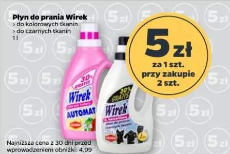 Płyn do prania do kolorowych tkanin, do czarnych tkanin