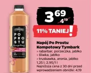 Napój Po Prostu Kompotowy rabarbar, porzeczka, jabłko