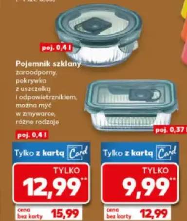 Pojemnik szklany żaroodporny, pokrywka z uszczelką i odpowietrznikiem, można myć w zmywarce, różne rodzaje