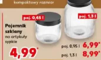 Pojemnik szklany na artykuły sypkie