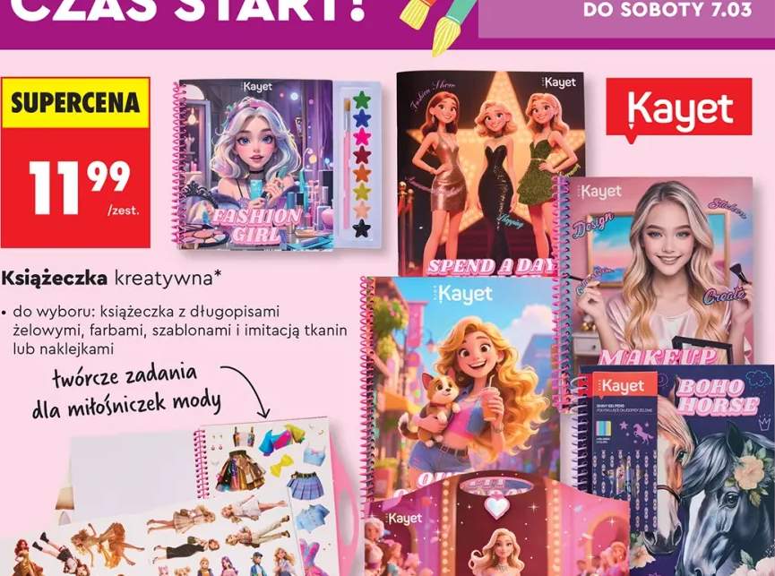 Zestaw kreatywny - 160 naklejek, kredki i kolorowanka z zadaniami