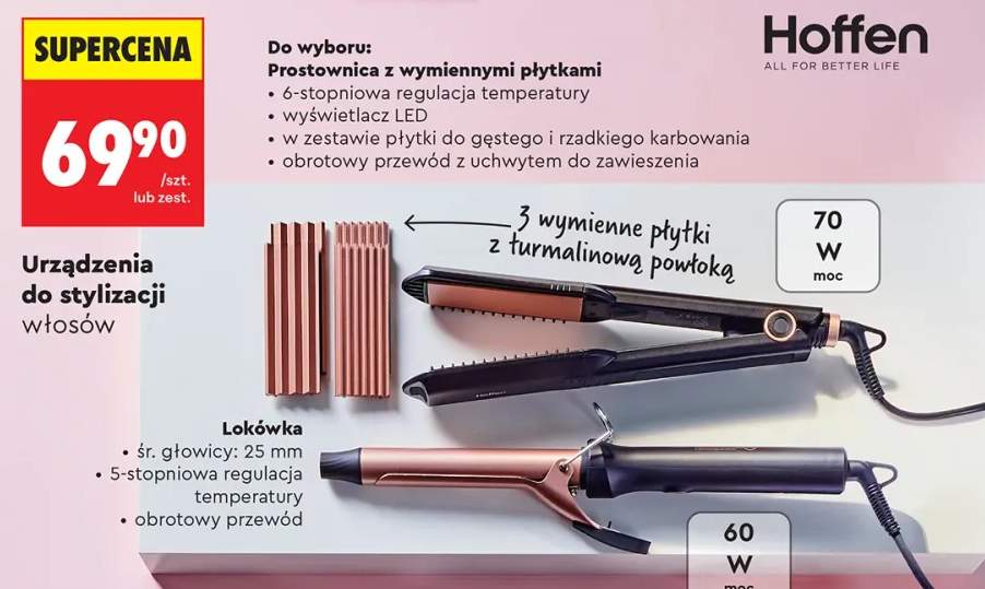 Wałek do kręcenia włosów z 2 owijakami i klamrą