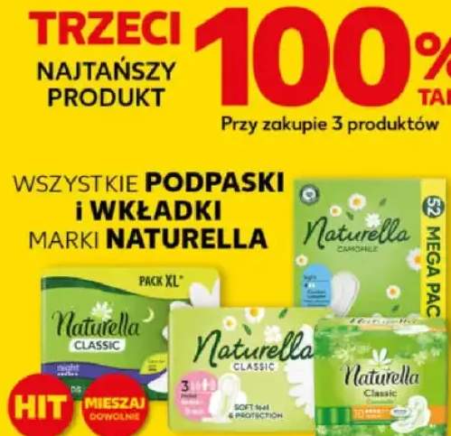 Wszystkie podpaski i wkładki marki Naturella