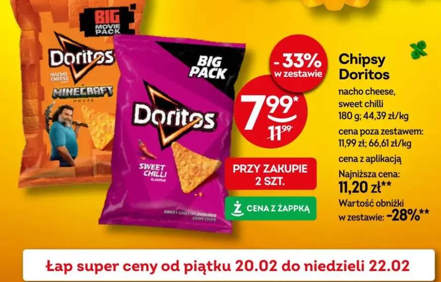 Chipsy Doritos nacho cheese