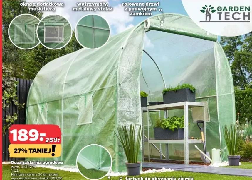 szklarnia ogrodowa