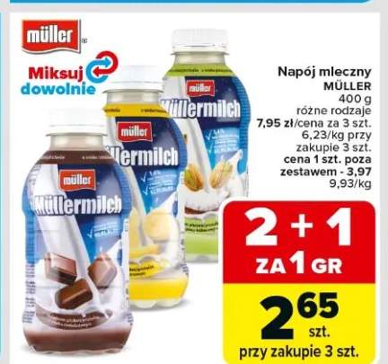 Napój mleczny różne rodzaje