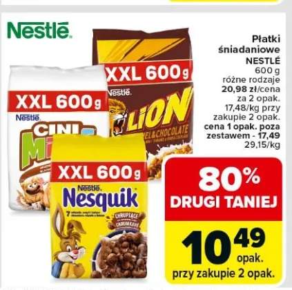 Płatki śniadaniowe różne rodzaje