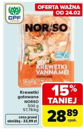 Krewetki gotowane VANAMEI