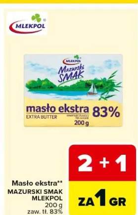 Masło ekstra Mazurski Smak