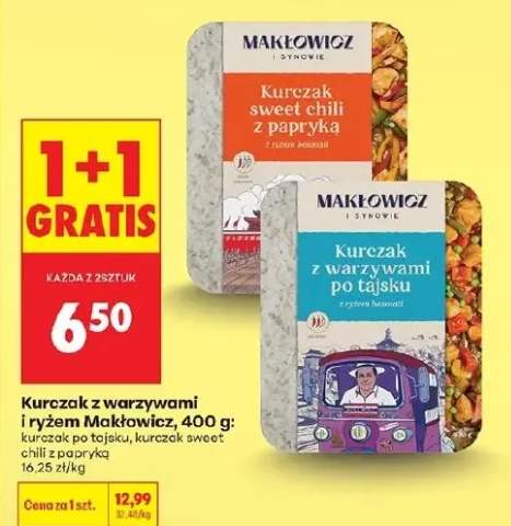 Kurczak z warzywami i ryżem po tajsku