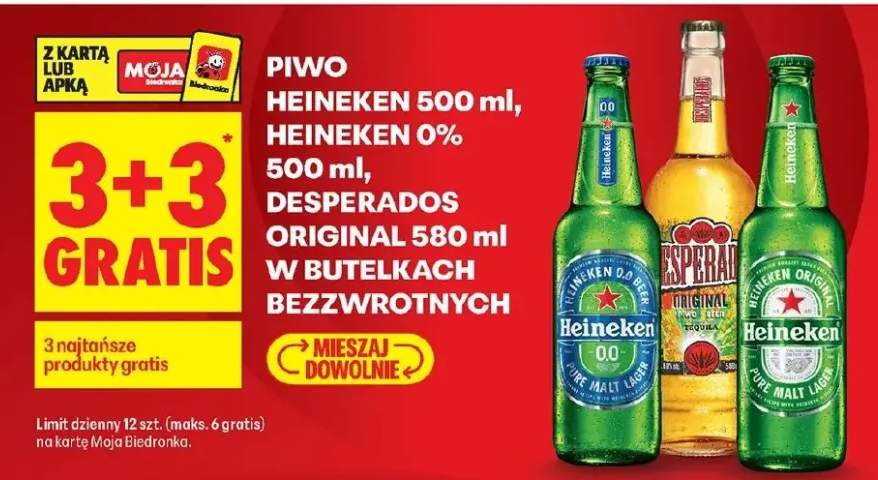 Piwo 500ml w butelkach bezzwrotnych