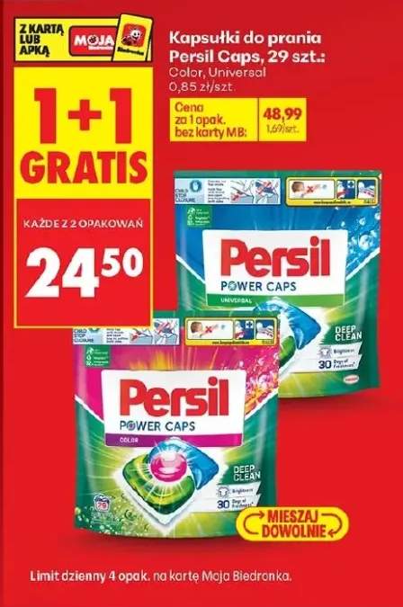 Kapsułki do prania Power Caps Color