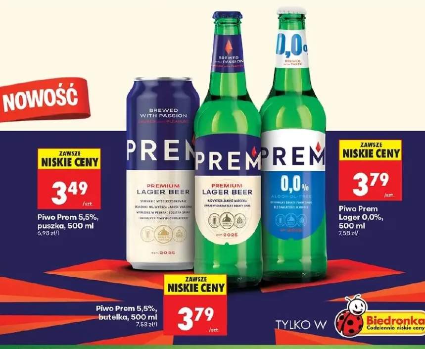 Piwo Prem 5,5% puszka