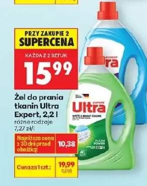 Żel do prania tkanin Ultra Expert białe i jasne kolory