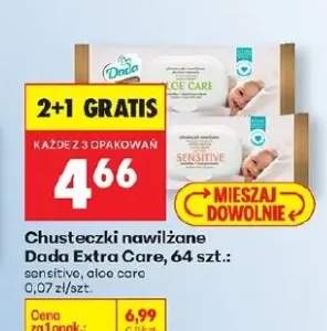 Chusteczki nawilżane Extra Care aloe care