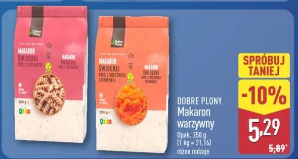 Makaron warzywny różne rodzaje